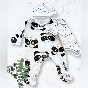 ⭐️2/$20 baby bonito | Size NB Cute panda 🐼 sleeper set